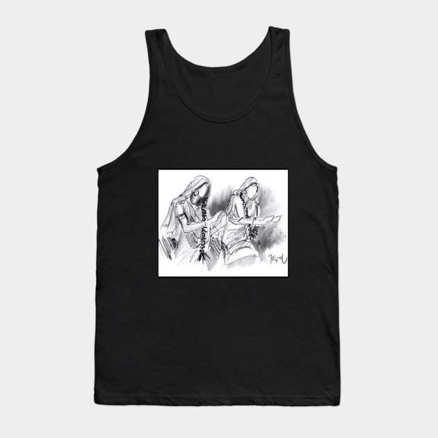 Gidda dancers grey Tank Top by sukhpalgrewal